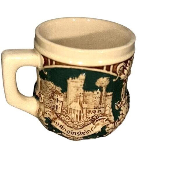 Vintage German Castle Stein Shot Glass Ehrenfels Design - Picture 3 of 5
